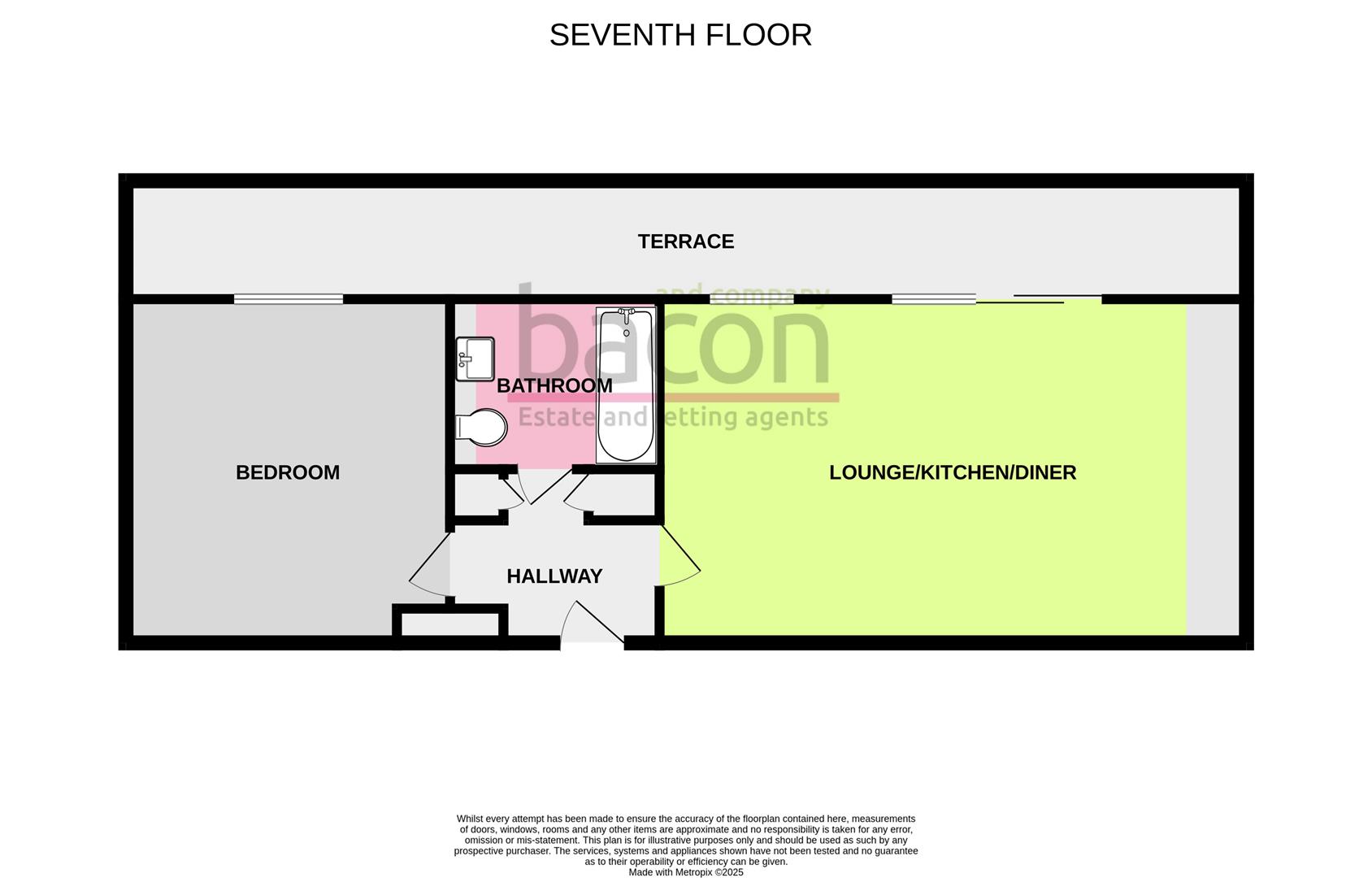 Floor Plan | Flat - Purpose Built | Westmoreland House, Goring-By-Sea, Worthing | For Sale